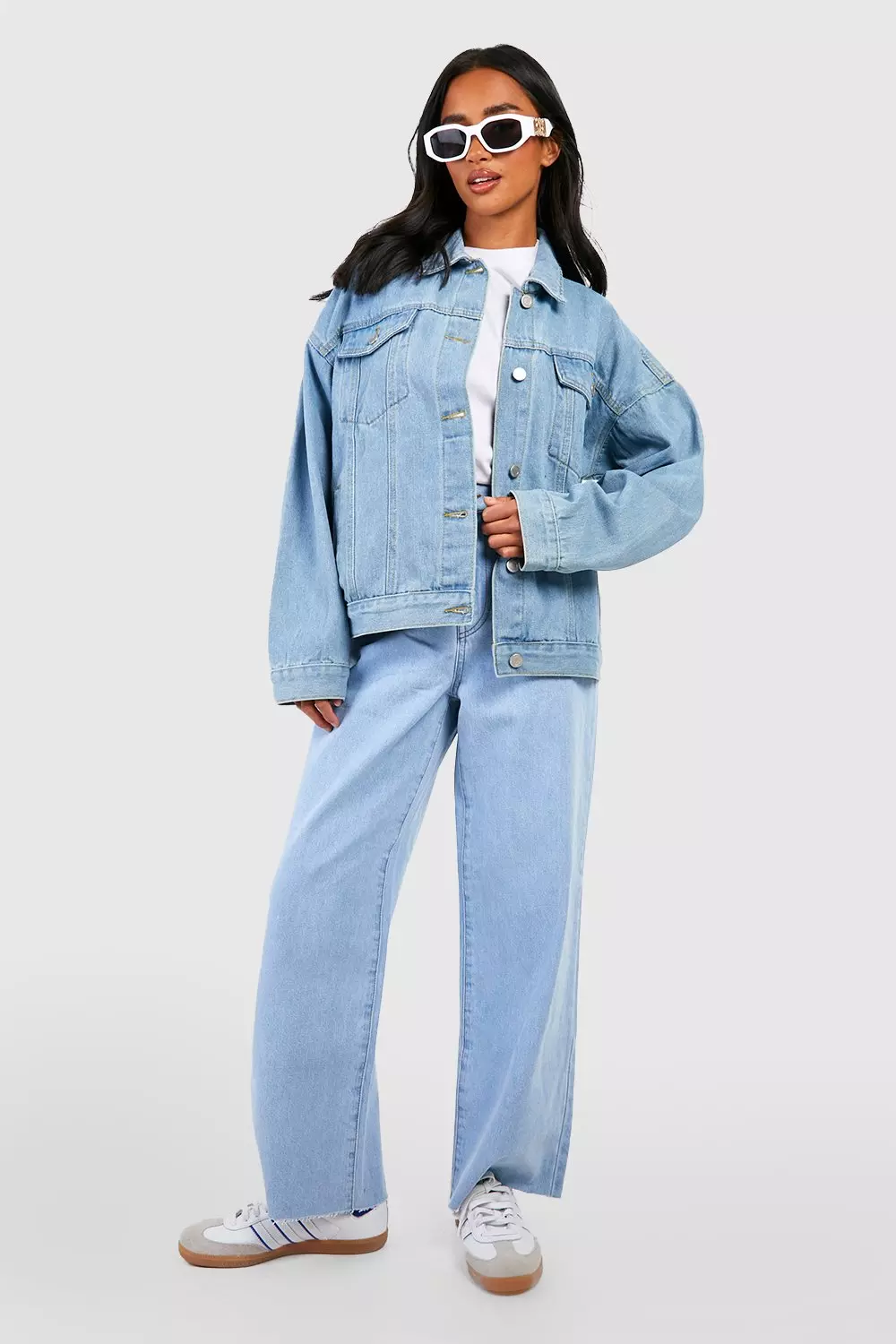 Boohoo petite 2024 denim jacket